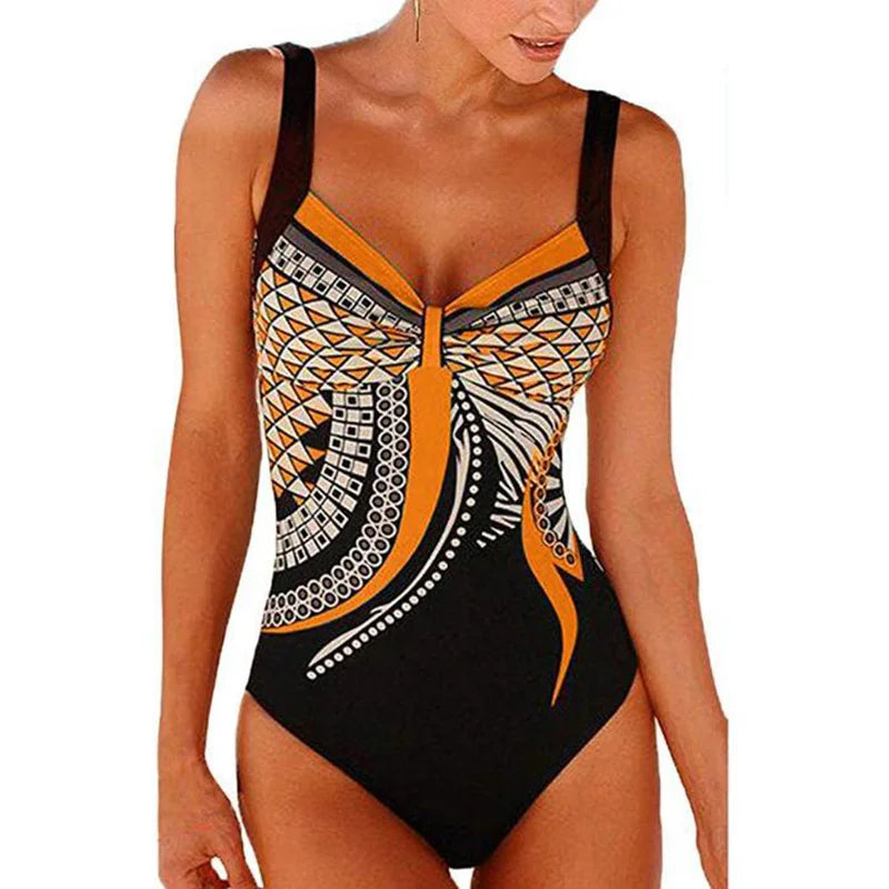 Tan through Swimwear Women One Piece Swimsuit Push Up Sexy Bathing Suit Women Swimming for Beach Wear Monokini Plus Size Swimwear